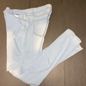 Wax Jean Size 11 Washout Distress Jeggings